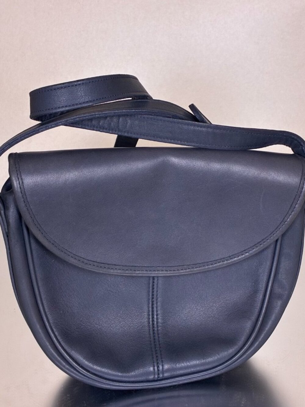 SPECIAL- MOTHER'S DAY SALE  Vintage 70s COACH Classic Navy Shoulder Pouch purse